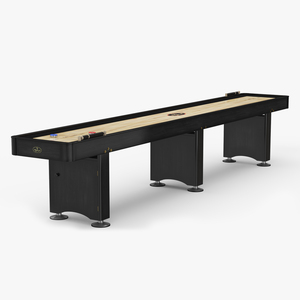 Black Shuffleboard Table 3D model