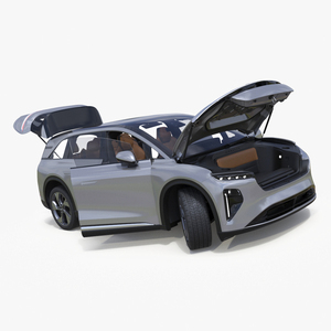 3D Lucid Gravity 2024 Electric SUV Rigged model