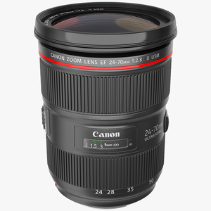 Canon EF Zoom Lens 24 70 3D model