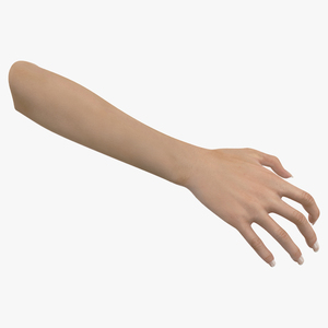 3D European Woman Hand Rigged