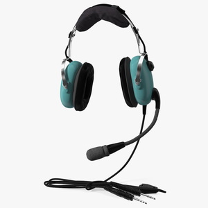 Aviation Headset Hanging 3D model