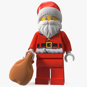 LEGO Santa Claus with Glasses 3D model