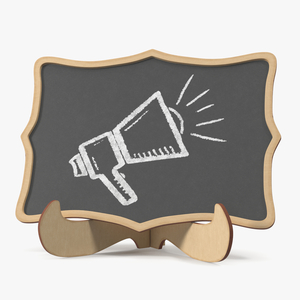 3D Small Chalkboard Labels model