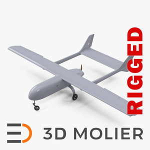 3D Mugin 5 UAV Rigged model