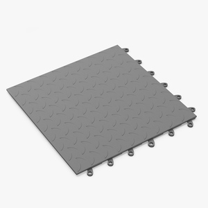 Connectable Garage Floor Tile Grey 3D model