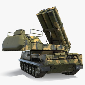 9K317M Buk M3 Russian Missile System Battle Position 3D