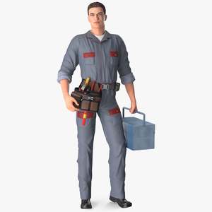 3D Locksmith Standing Pose model