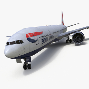 3D British Airways Boeing 777