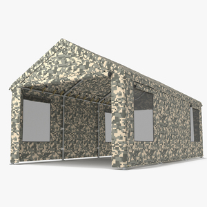 Carport Tent Camouflage Color 3D model