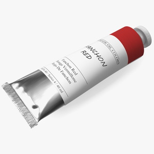 3D Fanchon Red Oil Paint Tube