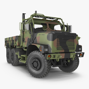 3D model Military Cargo Truck OshKosh MTVR MK23 Rigged