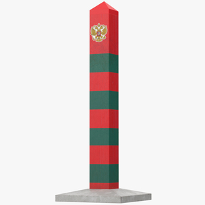 3D Border Post of Russia