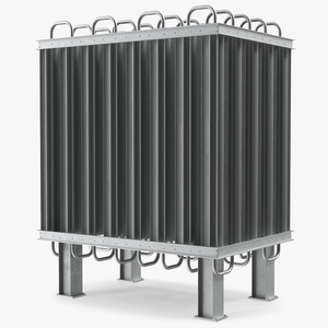 3D model Radiator of LNG Gas Filling Station