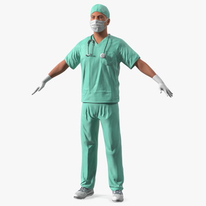 Male Surgeon Doctor 3D model