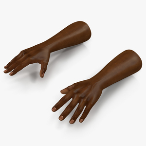 African Man Hands 3D