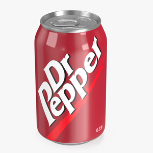 Refreshing Carbonated Drink Dr Pepper 033l 3D