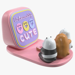 Phone Holder We Bare Bears Unbearably Cute 3D