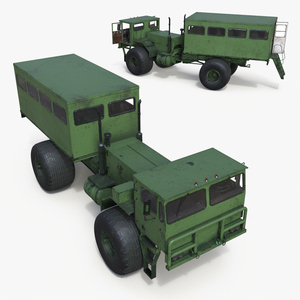 All-terrain Passenger Truck Rigged 3D model