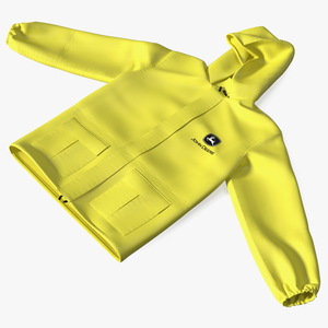 John Deere Yellow Rain Jacket 3D model