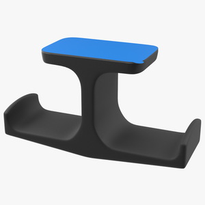 Under-Desk Headphone Stand Mount Holder 3D model