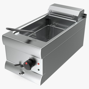 Inox Electric Fryer 3D model