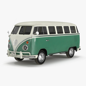 Volkswagen Type 2 Bus Simple Interior 3D