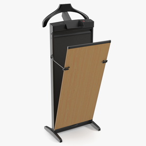 Trouser Press Light Wood Trim Open 3D model