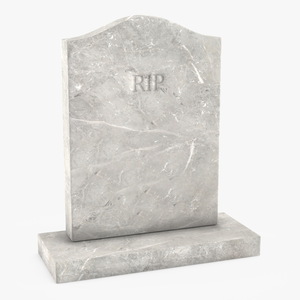 3D Marble Headstone for Grave