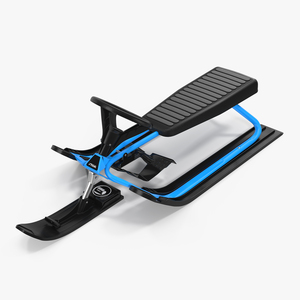 Snow Sled With Steering Wheel 3D model