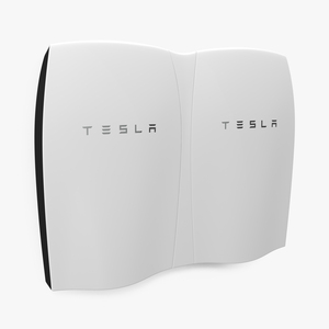 Tesla Powerwall Double Unit 3D