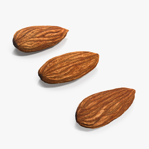 3D model Raw Almonds Set