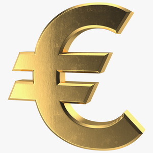 3D Golden Euro Sigh