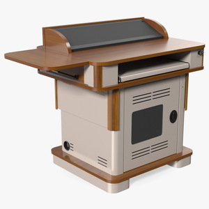 3D Multimedia Lectern model