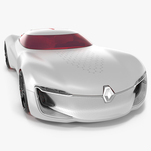 3D model 2016 Renault Trezor Electric Concept Car