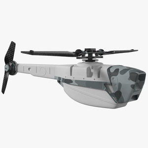 3D Nano Helicopter UAV Rigged