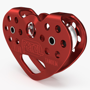 3D Zip Line Tandem Pulley Petzl model