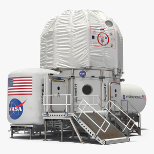 3D NASA Deep Space Habitat model