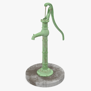 3D Vintage Hand Water Pump model