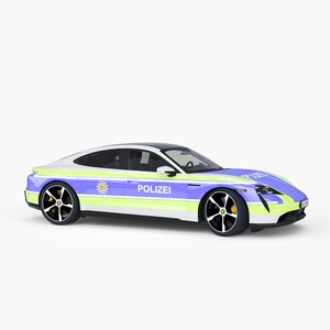 Porsche Taycan Turbo S 2020 Police 3D model