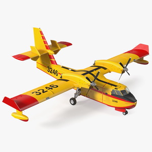 Canadair D415 Amphibious Water Bomber 3D