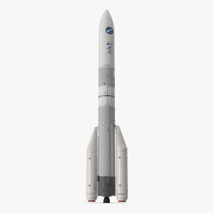 3D ESA Ariane 6 Rocket A62 model