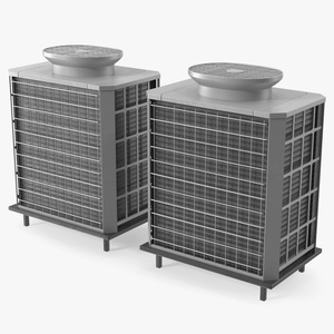 3D HVAC Outdoor Units model