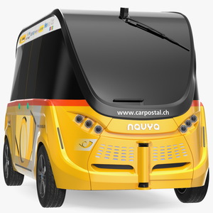 Navya Arma Car Postal Driverless Electric Bus Exterior Only 3D model