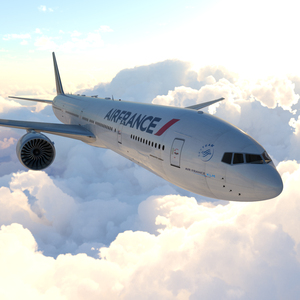 Air France Boeing 777-300ER Rigged 3D model