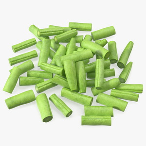 Heap of Cut French Beans 3D model