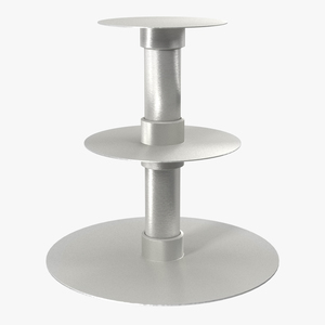 Three Tier Wedding Cake Stand 3D model