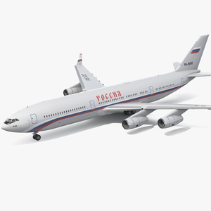 Airplane IL-96-400 Rossya Airlines 3D model