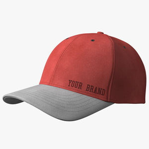 3D Cap Your Brand Red model