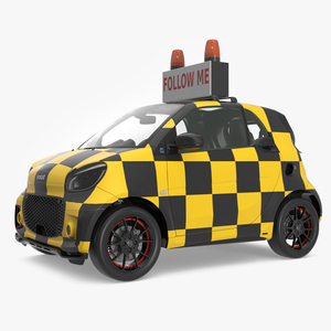 3D Smart Car Follow Me Airport Vehicle Simplified