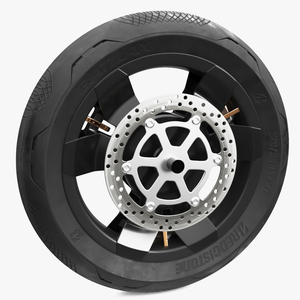 Front Wheel for Sport Motorcycle 3D